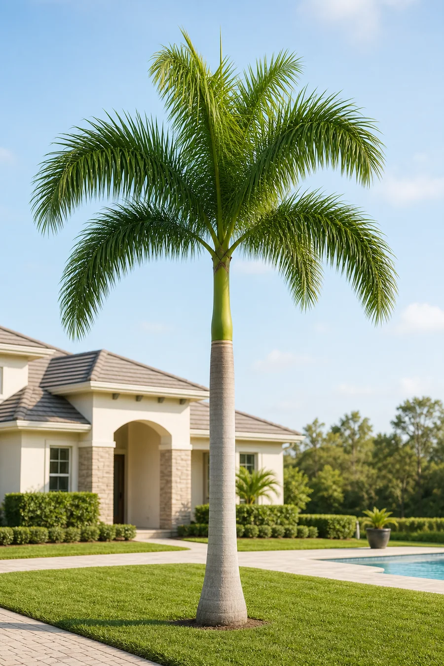 Florida Royal Palm mature landscape example